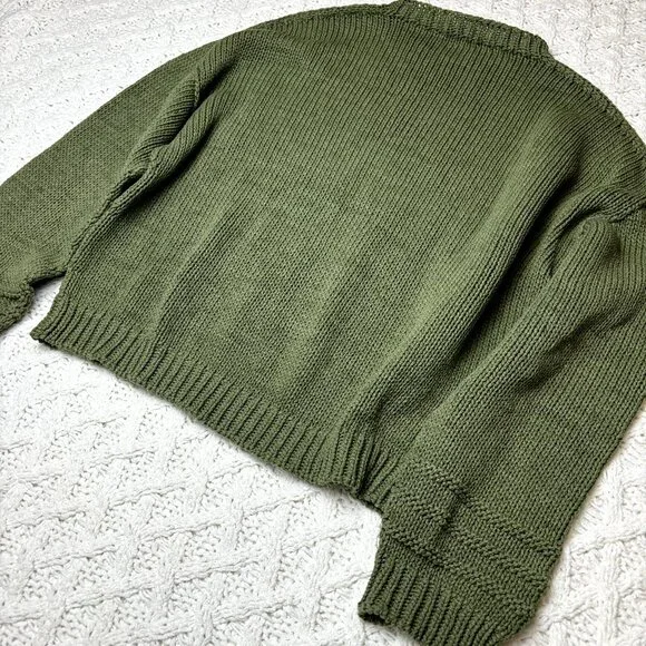 Momoni Women's Knitted Sweater Cardigan Pullover Long Sleeve Green, XS Italy - Picture 5 of 12